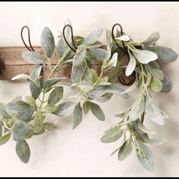 2 Pack | Lambs Ear Garland 12 Total Feet Wedding Vine Greenery Decor ~ New - Picture 2 of 6